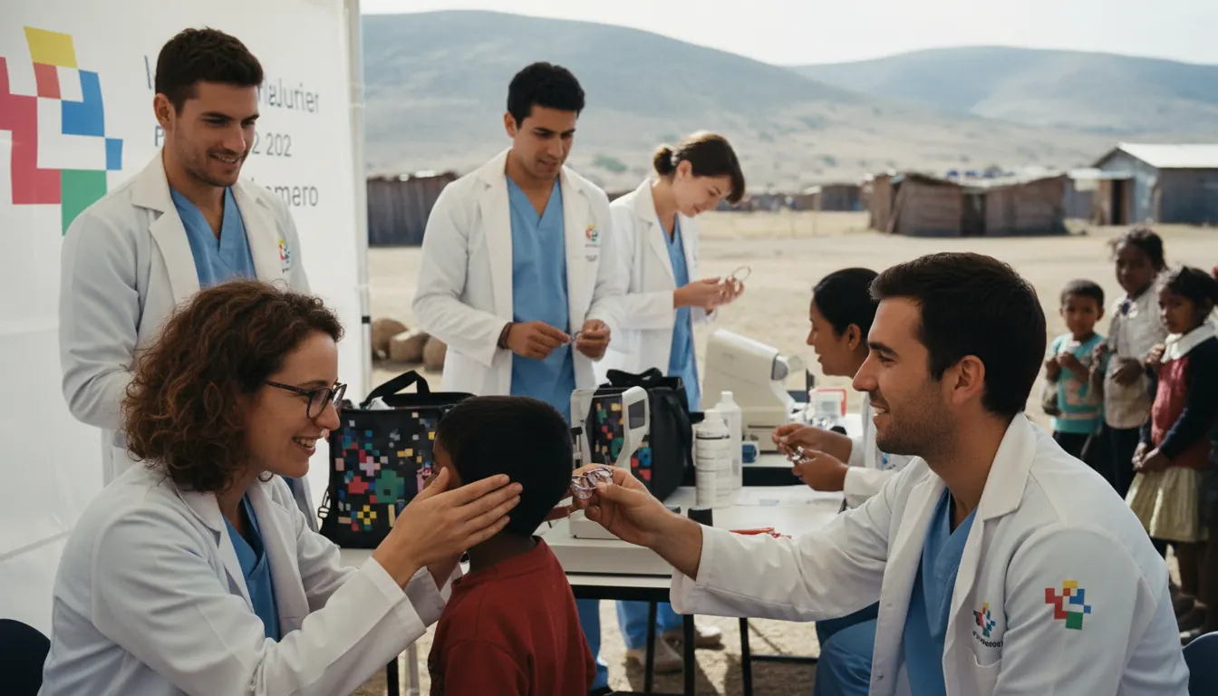 Volunteer eye care team funded by gaming industry partnerships